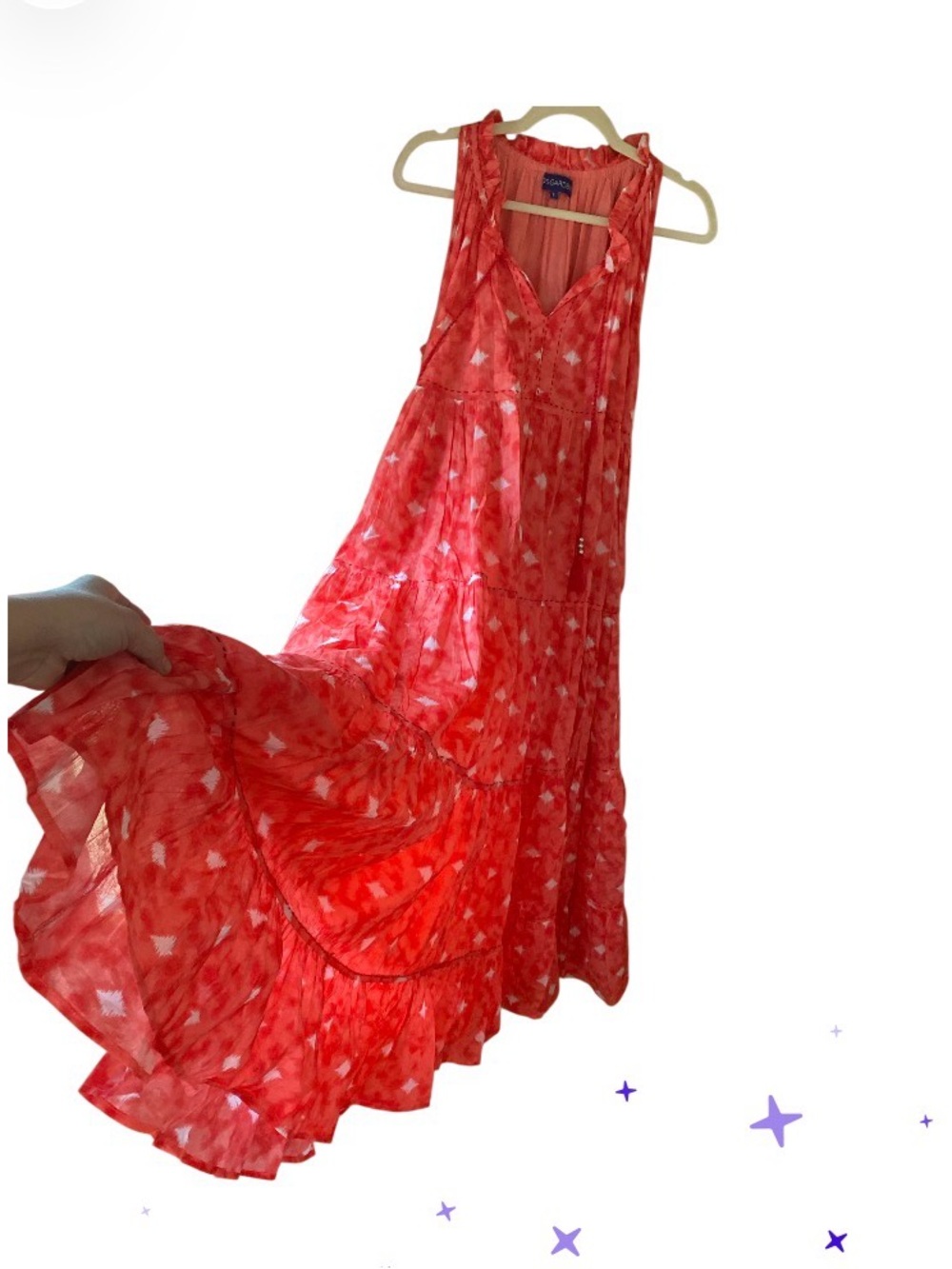 NWOT ANTHROPOLOGIE Ro's Garden Sofia  Maxi Dress L - Picture 10 of 16